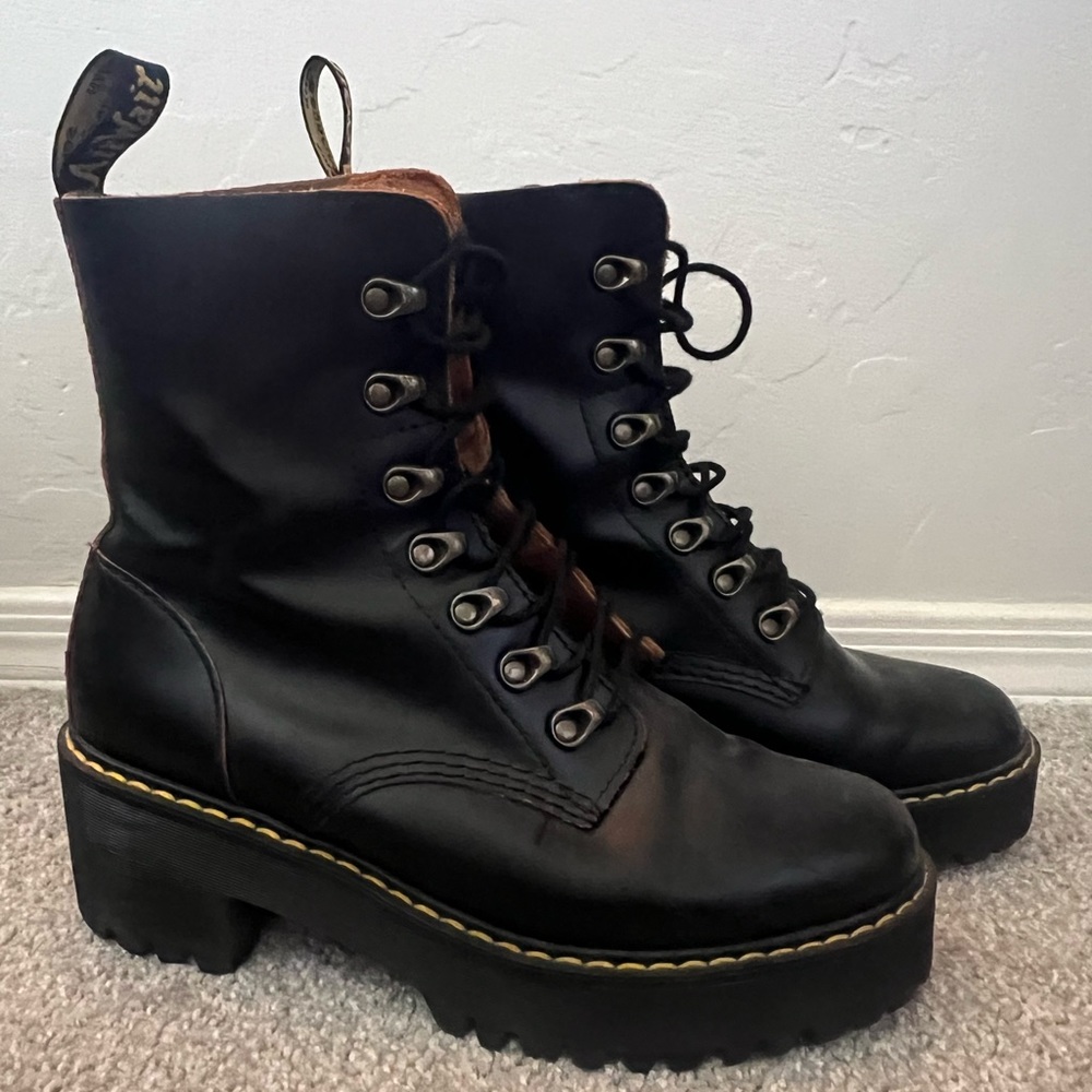 LEONA WOMEN'S VINTAGE SMOOTH LEATHER HEELED BOOTS